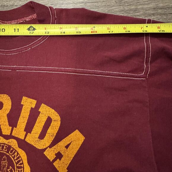 Vintage Florida State Seminoles Shirt Sz M Maroon College Football 70s 80 retro - Picture 5 of 9